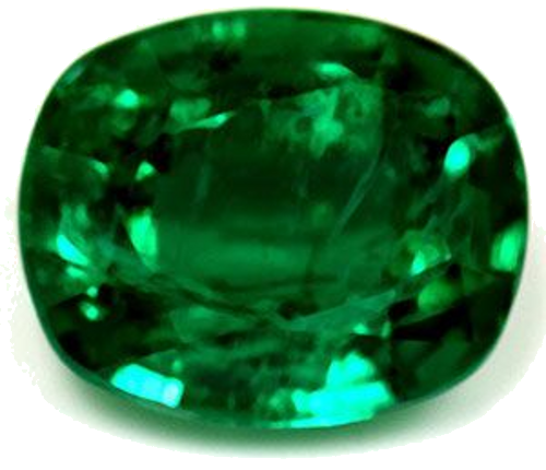 3.0 carat GREEN Cushion Smaragdas (1)