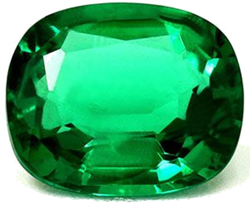 1.22 carat GREEN Cushion Smaragdas (1)