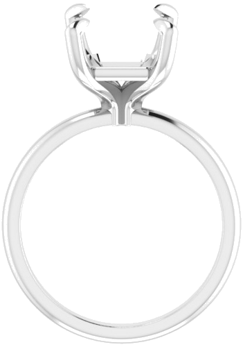 Sužadėtuvių Žiedas „Solitaire“ 950 Platinos Emerald 11mm x 9mm (2)