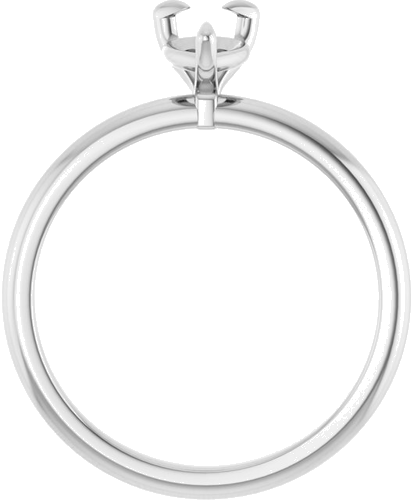 14K White  8x5 mm Pear Solitaire Engagement Ring Mounting (2)