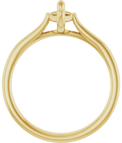 Sužadėtuvių Žiedas „Solitaire“ 585 Geltonojo Aukso Marquise 10mm x 5mm (2)