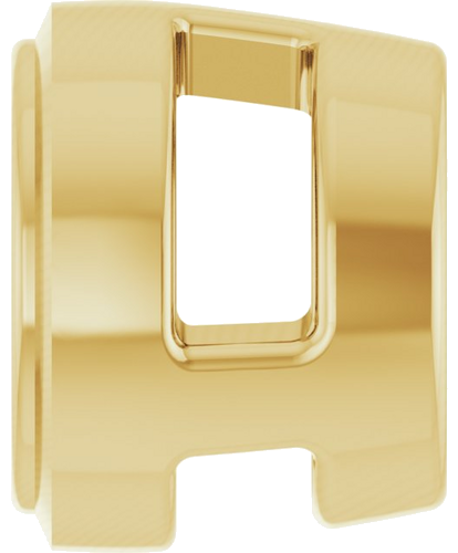 Pakabukas „Round Bezel-Set Slide“ 585 Geltonojo Aukso Round 3.5mm (3)