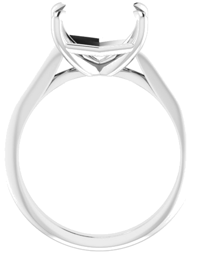 Sužadėtuvių Žiedas „Solitaire“ 950 Platinos Emerald 10mm x 8mm (1)