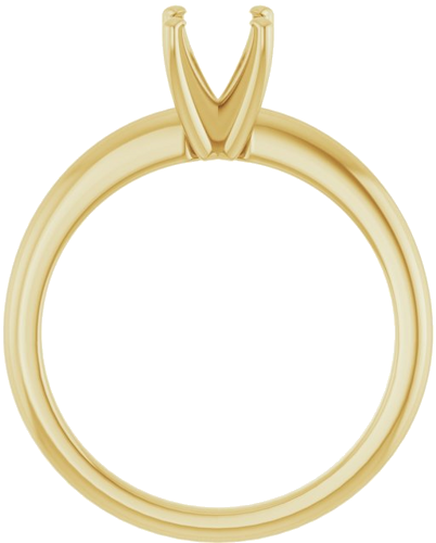 Sužadėtuvių Žiedas „Solitaire“ 585 Geltonojo Aukso Round 5.8mm (2)