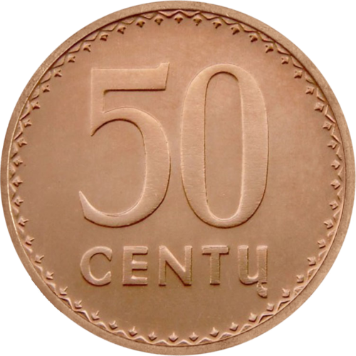 1991 Lithuania 10, 20, 50 cents set (3)
