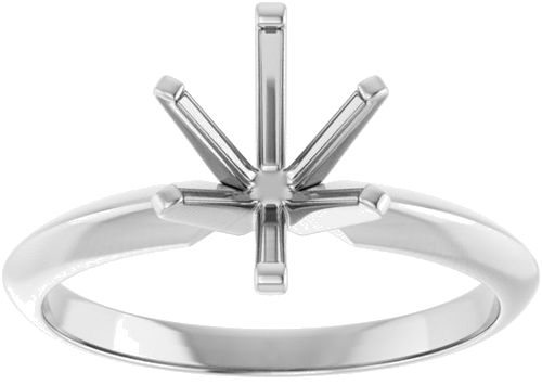 Sužadėtuvių Žiedas „Solitaire“ 950 Platinos Oval 9mm x 7mm (3)