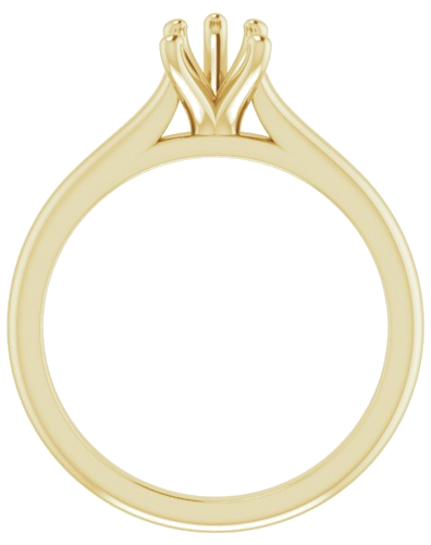 14K Yellow 8x5 mm Pear Solitaire Engagement Ring Mounting (2)