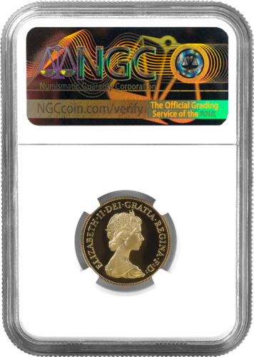 Sovereign Elizabeth II Great Britain Gold coin PF 67 1980 (NGC certified) (2)