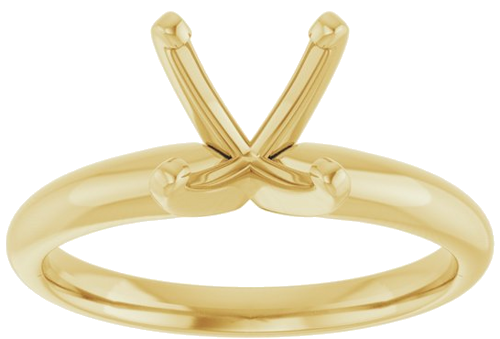 Sužadėtuvių Žiedas „Solitaire“ 14k yellow gold Round 7.3mm x 7.7mm (3)