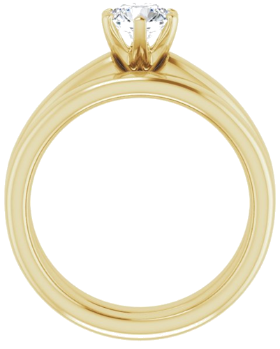 14K Yellow 5.5 mm Round Engagement Ring Mounting (7)