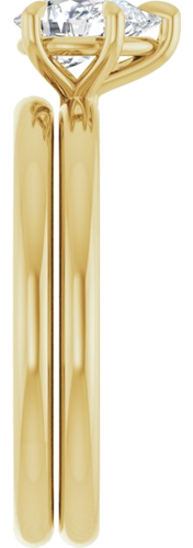 Sužadėtuvių Žiedas „Solitaire“ 585 Geltonojo Aukso Pear Shape 7mm x 5mm (9)