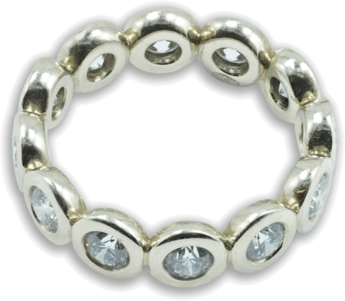 Gold ring with diamonds CIRCLE OF LIFE (6)