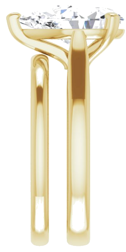 Sužadėtuvių Žiedas „Solitaire“ 585 Geltonojo Aukso Pear Shape 12mm x 8mm (9)