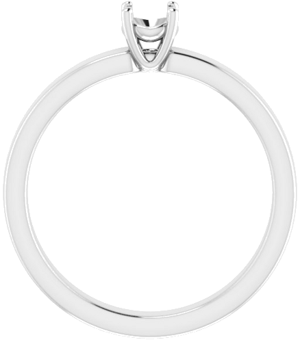 Sužadėtuvių Žiedas „Solitaire“ 585 Baltojo Aukso Round 4.1mm (2)