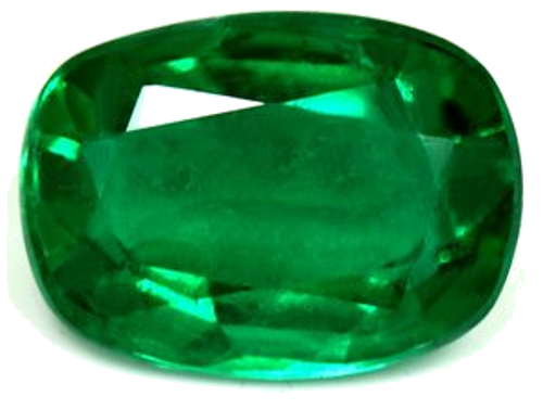 1.77 carat GREEN Cushion Smaragdas (1)