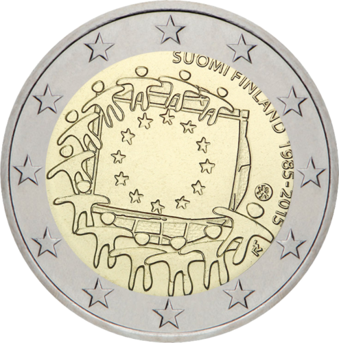 2015 Finland European flag 2 euro coin (1)
