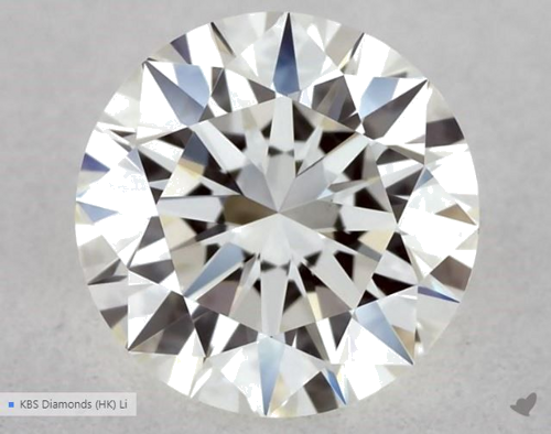 0.54 carat I-VVS2 Excellent cut Natūralus Round Deimantas (1)