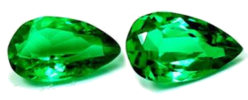 0.62 carat GREEN Pear Smaragdas (1)