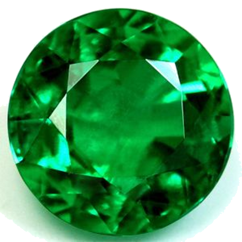 1.69 carat GREEN Round Smaragdas (1)