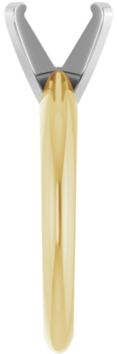 Sužadėtuvių Žiedas „Solitaire“ 585 Baltojo Ir Geltonojo Aukso Round 8mm (4)