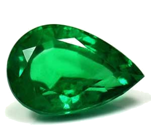 3.26 carat GREEN Pear Smaragdas (1)
