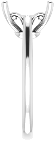 Sužadėtuvių Žiedas „Solitaire“ 585 Baltojo Aukso Square 8mm (4)