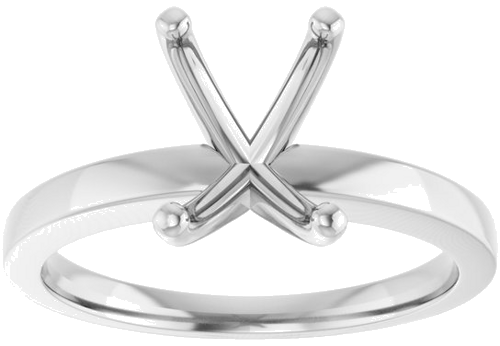 Sužadėtuvių Žiedas „Solitaire“ 417 Baltojo Aukso Emerald 8mm x 6mm (3)