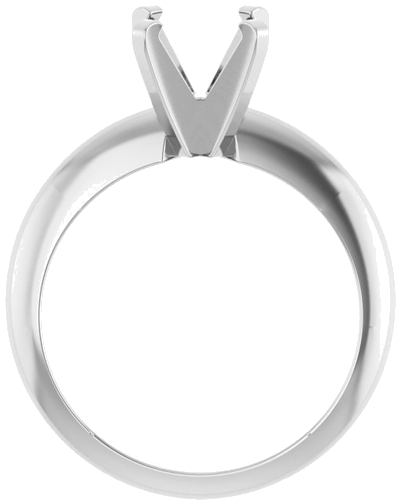 Sužadėtuvių Žiedas „Solitaire“ 585 Baltojo Aukso Round 7mm (2)