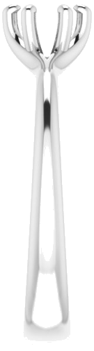 14K White 4.8 mm Round Engagement Ring Mounting (4)