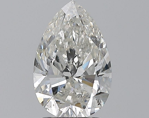 2.01 carat H-SI2 Natūralus Pear Deimantas (1)