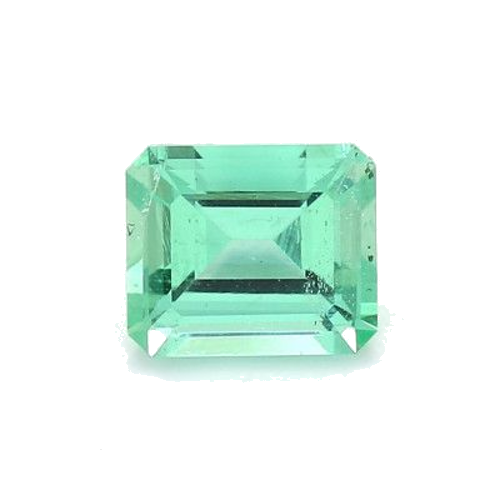 1.37 carat GREEN STEP cut Octagonal Smaragdas (1)