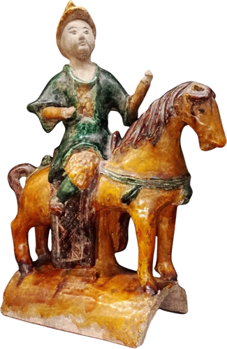 Mingų dinastijos figūrėlė „Raitelis ant žirgo“, 36,2 cm, Kinija (1)