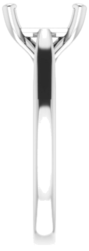 Sužadėtuvių Žiedas „Solitaire“ 585 Baltojo Aukso Square 7.5mm (4)