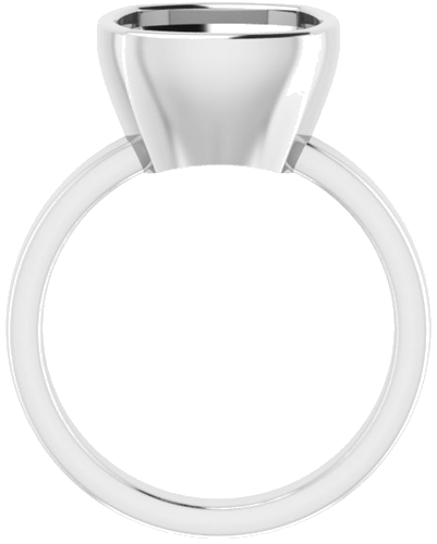 Sužadėtuvių Žiedas „Solitaire“ 585 Baltojo Aukso Cushion 10mm (2)