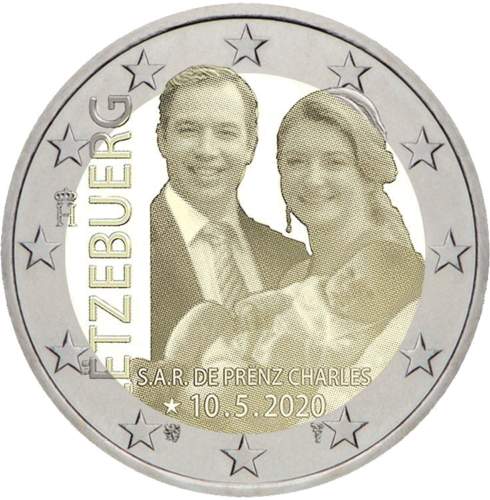 2020 Luxembourg Prince Charles 2 euro coin (Matte photo) (1)