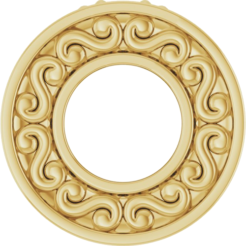 Pakabukas „Family Loop“ 585 Geltonojo Aukso Round 2mm (1)