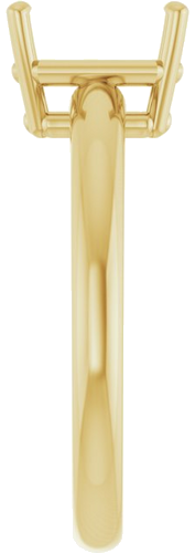 Sužadėtuvių Žiedas „Solitaire“ 585 Geltonojo Aukso Emerald 8mm x 6mm (4)