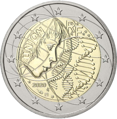 2020 France Medicine 2 euro BU coin (1)