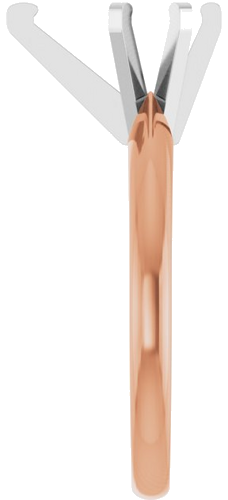 Sužadėtuvių Žiedas „Solitaire“ 585 Baltojo Ir Rožinis Aukso Pear Shape 10mm x 6mm (4)