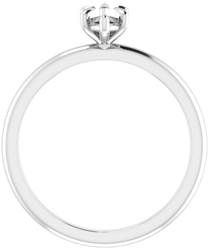 Sužadėtuvių Žiedas „Solitaire“ 585 Baltojo Aukso Marquise 8mm x 4mm (2)