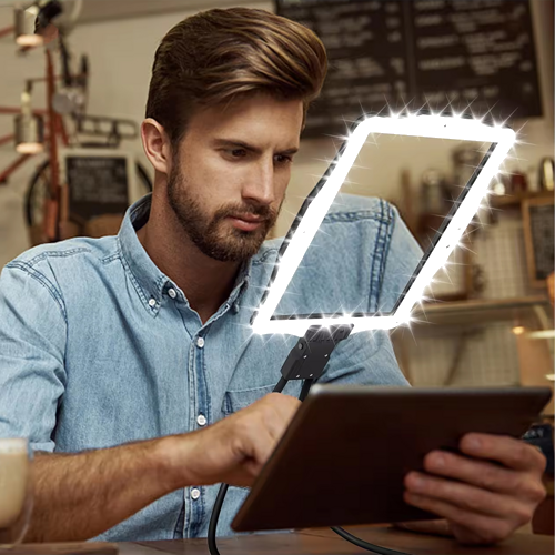 Universāls brīvroku palielināmais stikls ar LED apgaismojumu 2x (3)