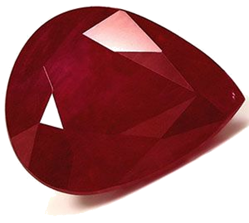3.51 carat RED Pear Rubinas (1)