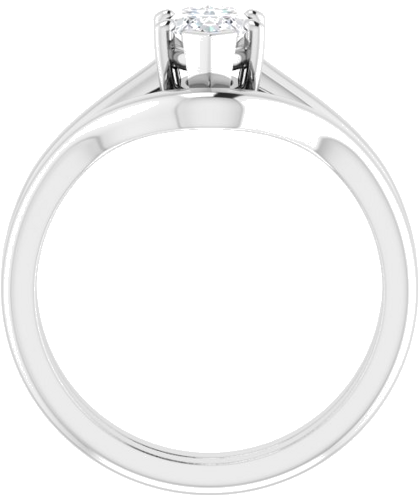 14K White 9x4.5 mm Marquise Solitaire Engagement Ring Mounting (7)