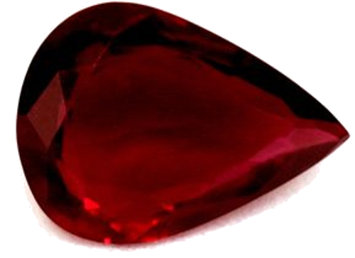 0.69 carat RED Pear Rubinas (1)
