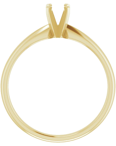 Sužadėtuvių Žiedas „Solitaire“ 585 Geltonojo Aukso Round 4.1mm (2)