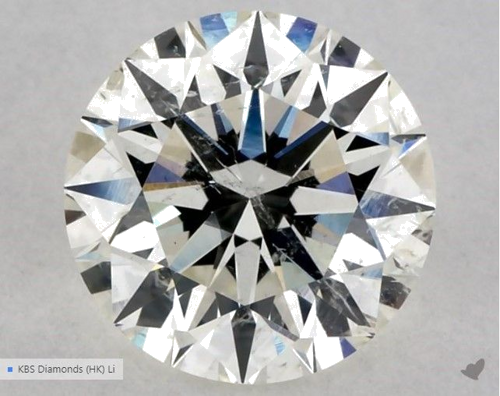 1.26 carat J-SI2 Excellent cut Natūralus Round Deimantas (1)