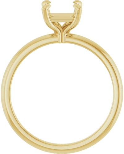 Sužadėtuvių Žiedas „Solitaire“ 585 Geltonojo Aukso Square 5.5mm (2)