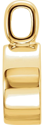 14K Yellow 7 mm Round Bezel-Set Pendant Mounting (2)