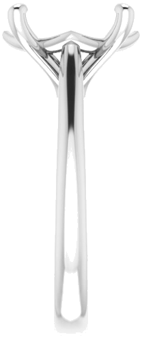 Sužadėtuvių Žiedas „Solitaire“ 585 Baltojo Aukso Oval 12mm x 10mm (4)