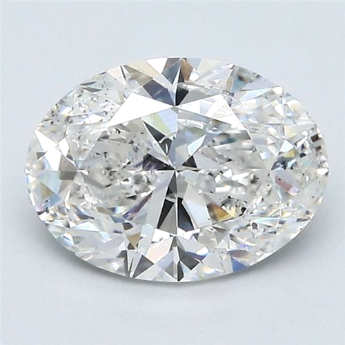 1.95 carat G-SI2 Natūralus Oval Deimantas (1)